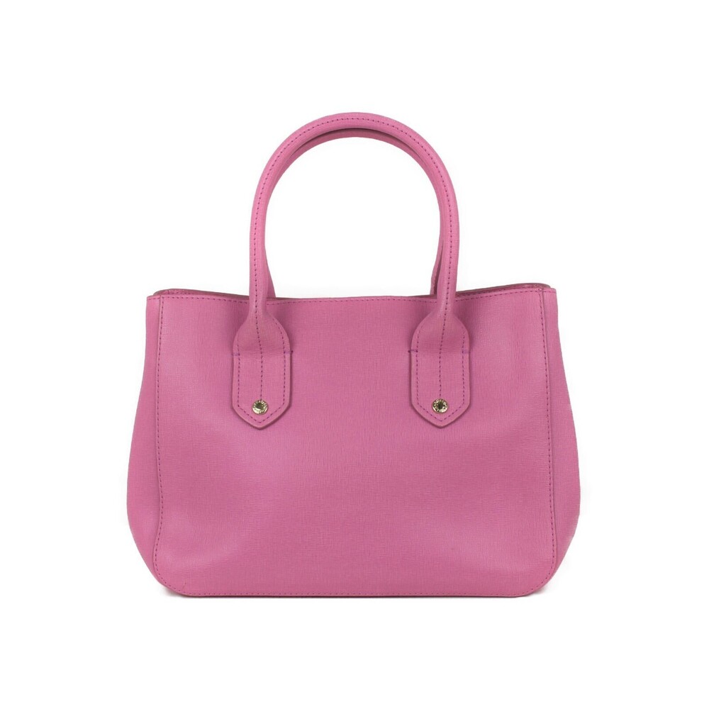 Furla shoulder bag plain pink leather handbag